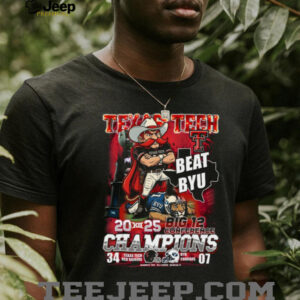 Texas Tech Red Raiders 2025 Big 12 Conference Champions T Shirt
