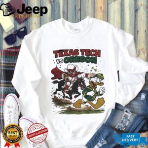 Texas Tech Red Raiders vs. Oregon Ducks Retro Rivalries Football Artwork CFP shirt