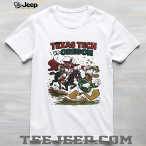 Texas Tech Red Raiders vs. Oregon Ducks Retro Rivalries Football Artwork CFP shirt