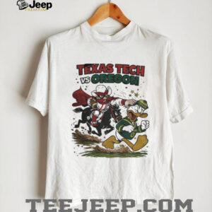 Texas Tech Red Raiders vs. Oregon Ducks Retro Rivalries Football Artwork CFP shirt