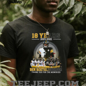 Thank You For The Memories Ben Roethlisberger #7 Steelers Football Tee
