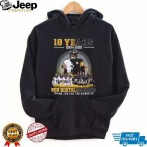 Thank You For The Memories Ben Roethlisberger #7 Steelers Football Tee