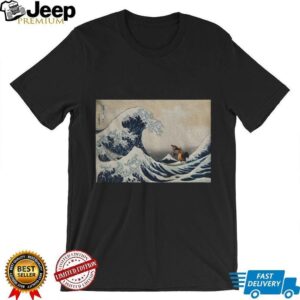 The Great Wave of Kanagawa Image Chicken Joe Funny Meme shirt