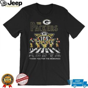 The Packers 105 Years Anniversary Thank You For The Memories Tee T Shirt