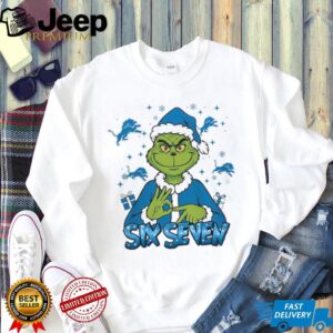 They Hate Us Because They Ain't Us Grinch Detroit Lions Christmas T Shirt