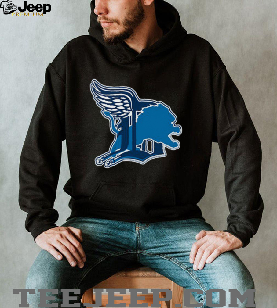 Throwback Detroit Lions Logo Shirt - Detail