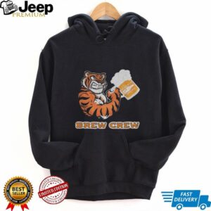 Tiger drink beer brew crew shirt