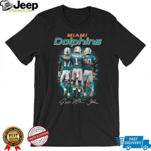 Tua Tagovailoa, Jaylen Waddle, Tyreek Hill Miami Dolphins Fan Gear Tee