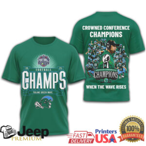 Tulane Green Wave Football Conference Champions T Shirt