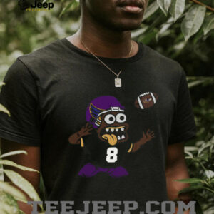 Unisex Baltimore Ravens Lamar Jackson Homage Charcoal Caricature Player Graphic Tri Blend T Shirt