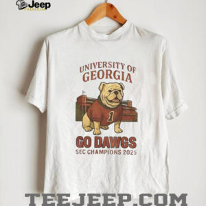 University of Georgia Bulldog Football Go Dawgs SEC Champions 2025 shirt University of Georgia Bulldog Football Go Dawgs SEC Champions 2025 shirt