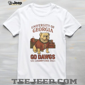 University of Georgia Bulldog Football Go Dawgs SEC Champions 2025 shirt