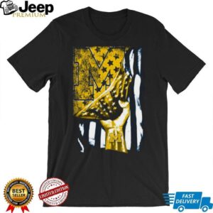 University of Michigan Distressed Flag M Logo Tee