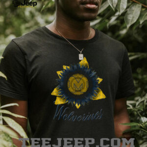 University of Michigan Wolverines Sunflower Graphic T Shirt University of Michigan Wolverines Sunflower Graphic T Shirt