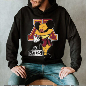 University of Minnesota Gophers Mickey Mouse Hey Haters T Shirt University of Minnesota Gophers Mickey Mouse Hey Haters T Shirt