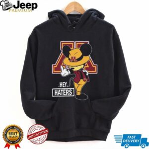 University of Minnesota Gophers Mickey Mouse Hey Haters T Shirt