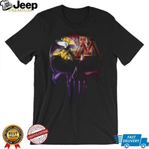 Vikings Gophers Skull Mashup T Shirt