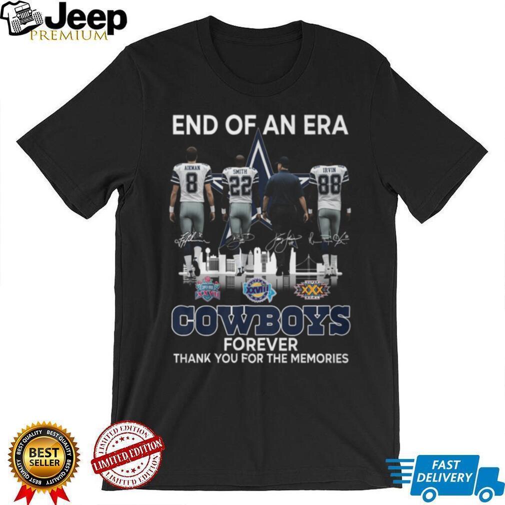 Vintage Dallas Cowboys Super Bowl Champions End of an Era Shirt Vintage Dallas Cowboys Super Bowl Champions End of an Era Shirt