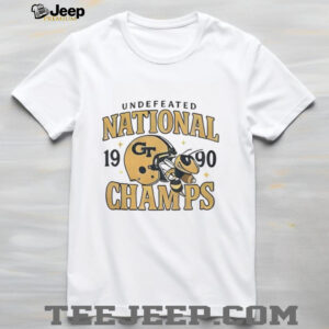 Vintage Georgia Tech 1990 Undefeated National Champs shirt Vintage Georgia Tech 1990 Undefeated National Champs shirt