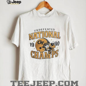Vintage Georgia Tech Yellowjackets Undefeated national champs 1990 shirt