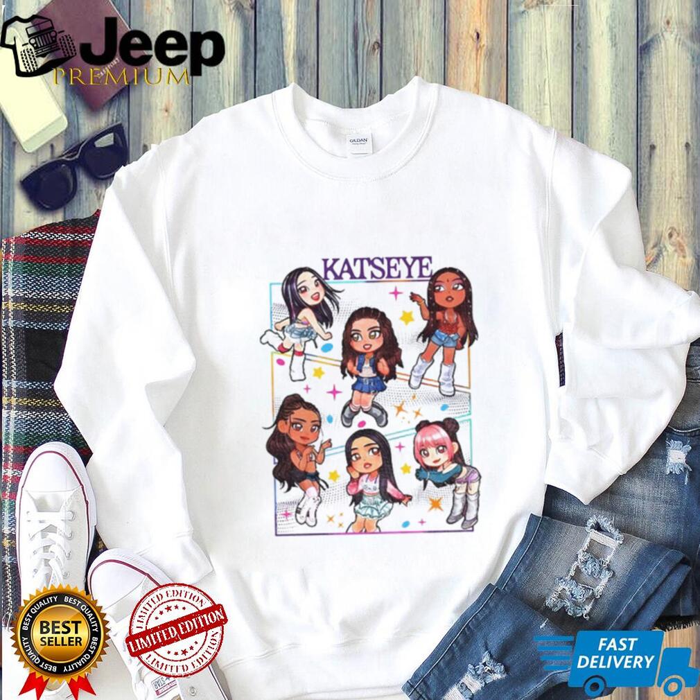 Vintage Katseye Member chibi shirt Vintage Katseye Member chibi shirt