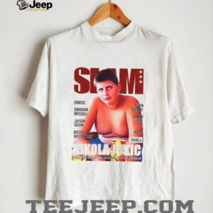 Vintage Nikola Jokic Slam Magazine 90s Graphic Basketball shirt