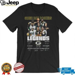 Vintage Style Green Bay Packers Player Collage T Shirt