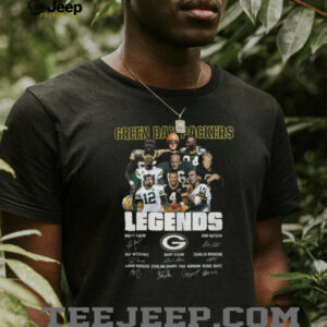 Vintage Style Green Bay Packers Player Collage T Shirt