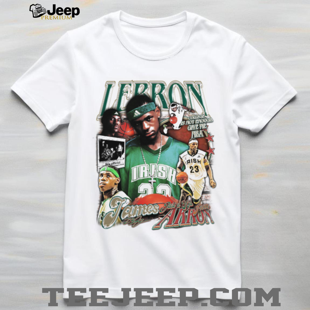 Vintage Style LeBron James The Chosen One Irish 23 Graphic T shirt Vintage Style LeBron James The Chosen One Irish 23 Graphic T shirt
