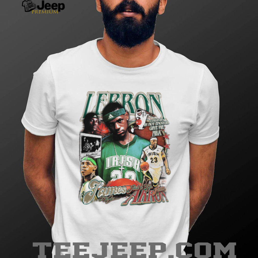 Vintage Style LeBron James The Chosen One Irish 23 Graphic T shirt Vintage Style LeBron James The Chosen One Irish 23 Graphic T shirt