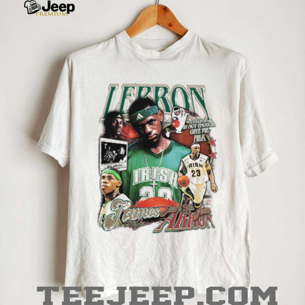 Vintage Style LeBron James The Chosen One Irish 23 Graphic T shirt Vintage Style LeBron James The Chosen One Irish 23 Graphic T shirt
