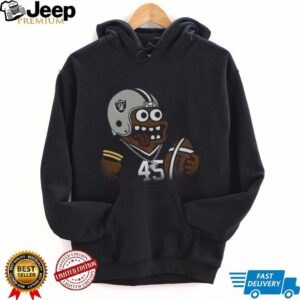 Vintage Style Raiders Cartoon Football Player T Shirt