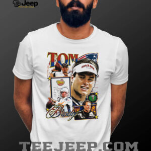 Vintage Tom Brady Super Bowl XXXVI T Shirt, 2002 Patriots NFL Graphic Tee