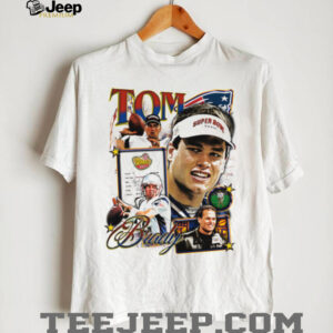 Vintage Tom Brady Super Bowl XXXVI T Shirt, 2002 Patriots NFL Graphic Tee