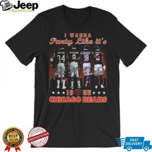 Walter Payton #34 & Jim McMahon #9 1985 Chicago Bears T Shirt Walter Payton #34 & Jim McMahon #9 1985 Chicago Bears T Shirt