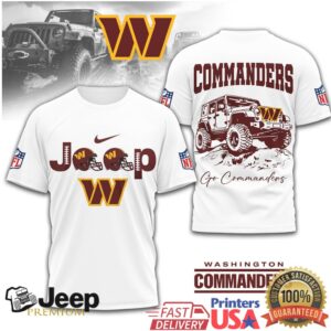 Washington Commanders Official NFL Jeep 3D Shirt Washington Commanders Official NFL Jeep 3D Shirt