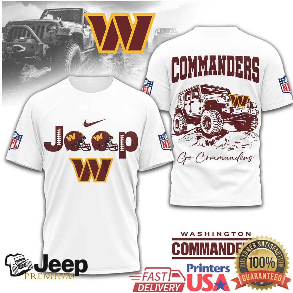 Washington Commanders Official NFL Jeep 3D Shirt