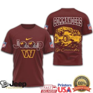 Washington Commanders Official NFL Jeep 3D Shirt