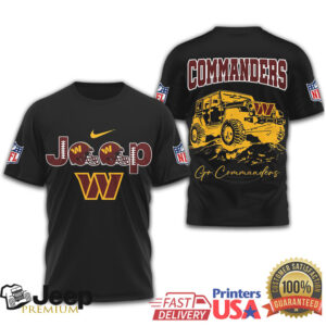 Washington Commanders Official NFL Jeep 3D Shirt