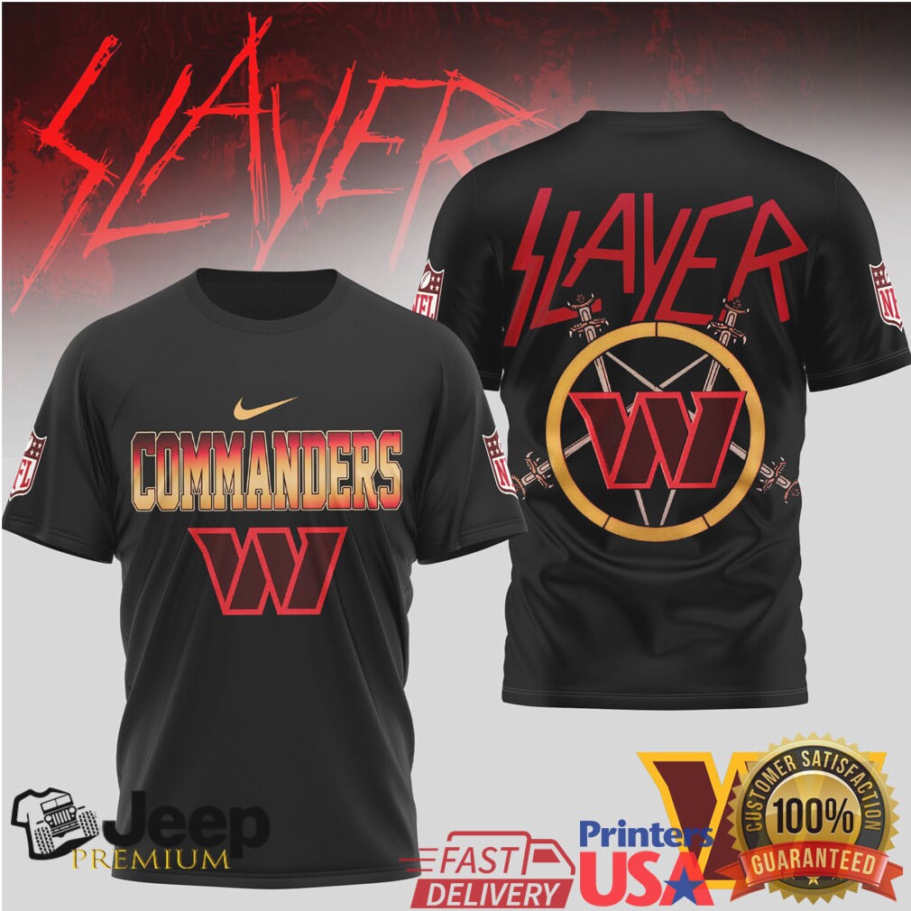 Washington Commanders Official NFL Slayer 3D Shirt