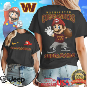 Washington Commanders Official NFL Super Mario Shirt