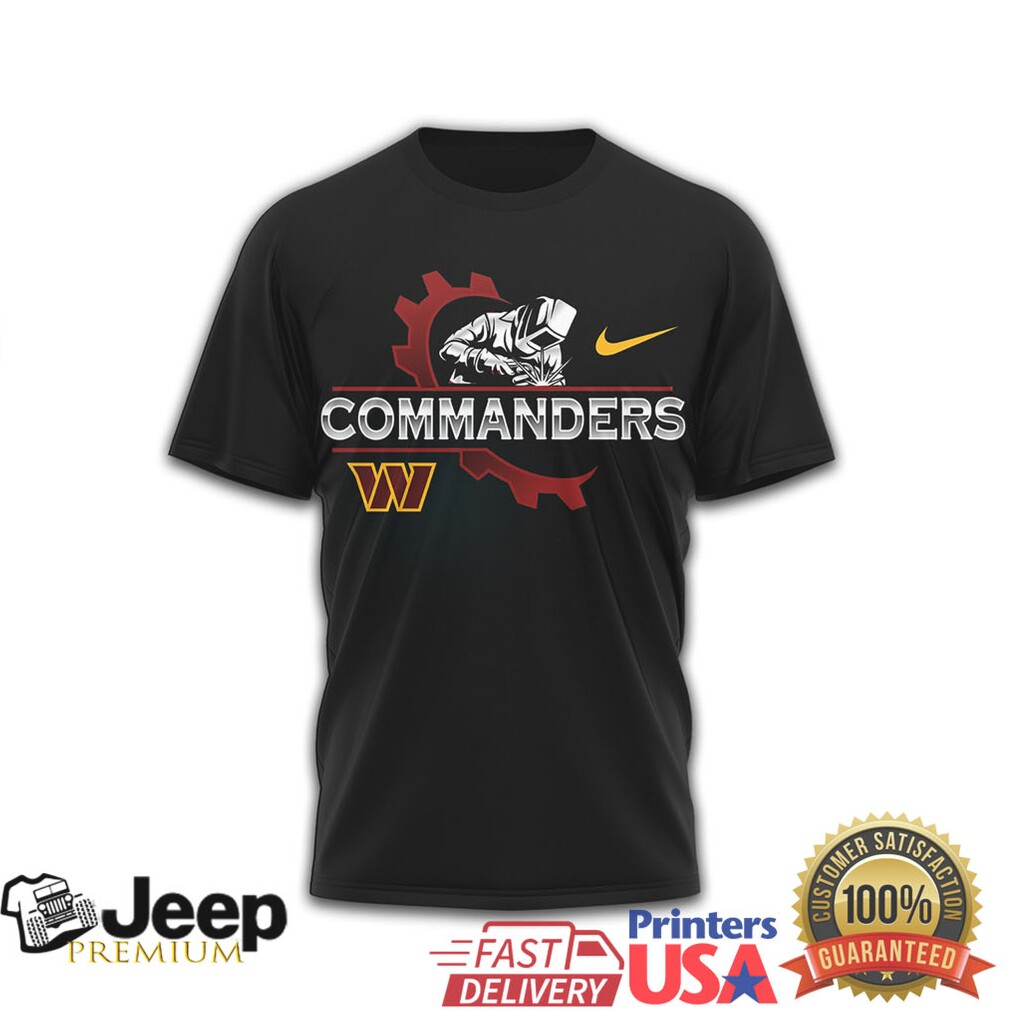 Washington Commanders Official NFL Welder 3D Shirt Washington Commanders Official NFL Welder 3D Shirt