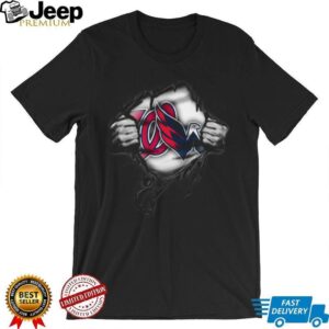 Washington Nationals & Cleveland GuardiansBraves Ripped Effect T Shirt