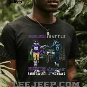 Washington Seattle Huskies & Seahawks On Saturdays & Sundays T Shirt