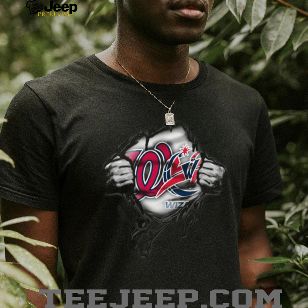 Washington Wizards Ripped Chest Logo T Shirt Washington Wizards Ripped Chest Logo T Shirt