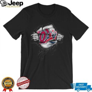 Washington Wizards Ripped Chest Logo T Shirt