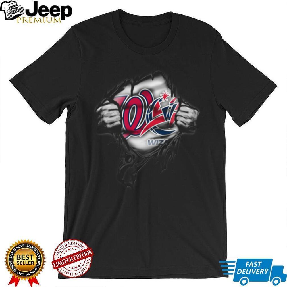 Washington Wizards Ripped Chest Logo T Shirt Washington Wizards Ripped Chest Logo T Shirt