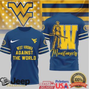 West Virginia Mountaineers Against The World T Shirt