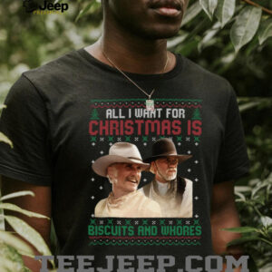 Western Cowboys Biscuits and Whores Christmas Quote Sweatshirt