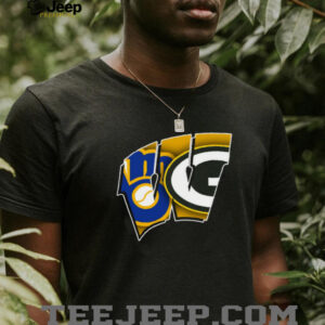Wisconsin Pride Brewers and Packers Logos T Shirt